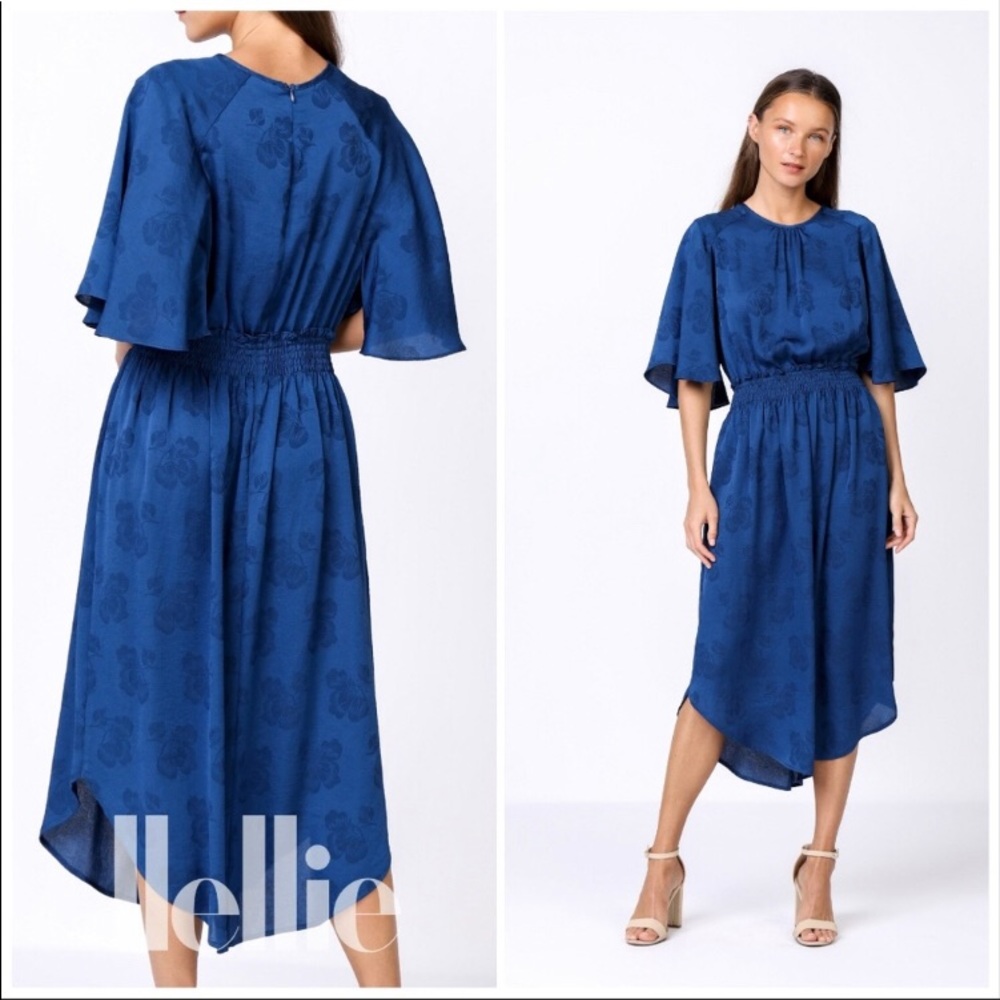 ❤️1l left Anthropologie jacquard cape midi dress